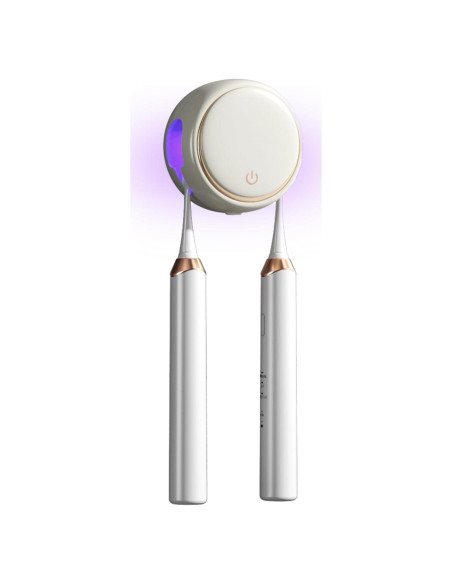 Limpiador y Soporte de Cepillos de Dientes WREWING Beige Limpiador y Soporte de Cepillos de Dientes WREWING Beige