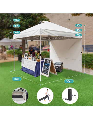 Carpa Canopy Pop Up SPECILITE 3.05x3.05m Impermeable Blanca