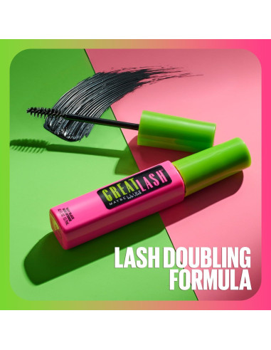 Máscara Lavable Maybelline Great Lash 12.74 ml Negro Más Negro