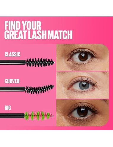 Máscara Lavable Maybelline Great Lash 12.74 ml Negro Más Negro