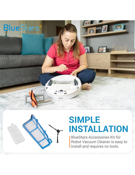Kit de Repuestos BlueStars para Aspiradora Robot ILIFE V3 V3s V5 V5s pro Kit de Repuestos BlueStars para Aspiradora Robot ILIFE V3 V3s V5 V5s pro