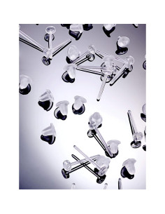 Aretes de Plástico Jenxnjsjo para Perforación Grado Médico 2