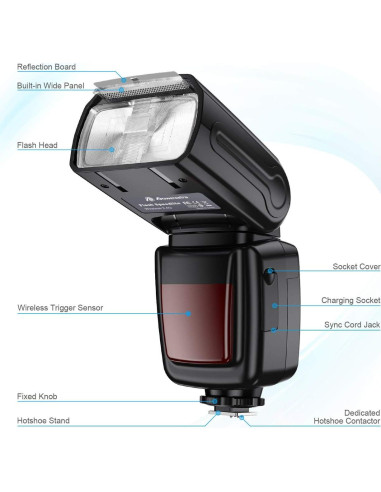 Flash Speedlite Inalámbrico Powerextra FK310G para DSLR