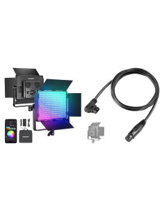 Panel de Luz LED RGB NEEWER PL60C 60W 23000Lux Control APP/DMX