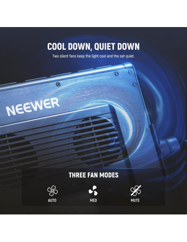 Panel de Luz LED RGB NEEWER PL60C 60W 23000Lux Control APP/DMX