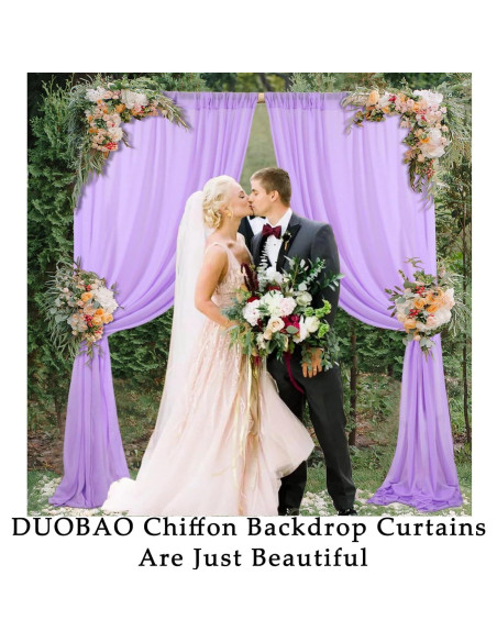 Cortinas de Fondo de Boda DUOBAO Lavanda 2 Paneles 147x244cm Cortinas de Fondo de Boda DUOBAO Lavanda 2 Paneles 147x244cm