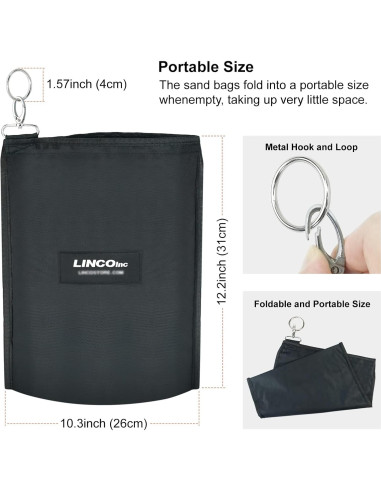Kit Soporte de Fondo Fotográfico LINCO 10x2.0m Ajustable