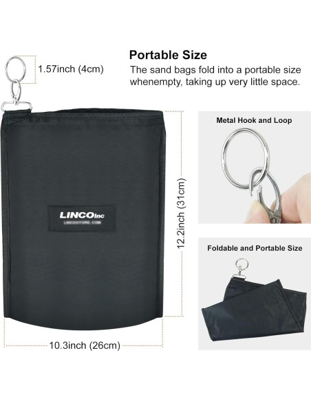 Kit Soporte de Fondo Fotográfico LINCO 10x2.0m Ajustable Kit Soporte de Fondo Fotográfico LINCO 10x2.0m Ajustable