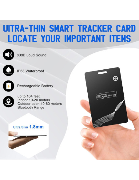 Tarjeta Localizadora H02 UHOOFIT para Cartera - Impermeable IP68 Tarjeta Localizadora H02 UHOOFIT para Cartera - Impermeable IP68