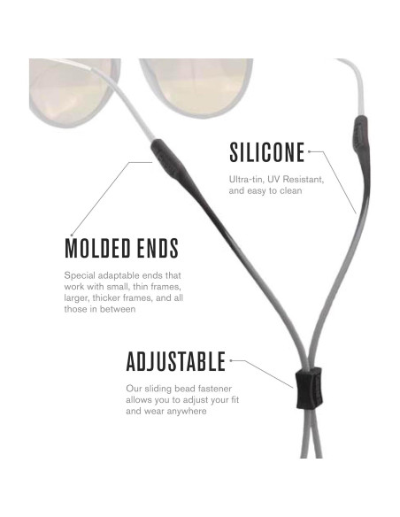 Soporte Ajustable para Gafas Chums Slim Retainer 48 cm Silicona Soporte Ajustable para Gafas Chums Slim Retainer 48 cm Silicona