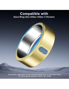 Paquete de 3 fundas TPU ZOOROO para Oura Ring Gen 4 y 3 2