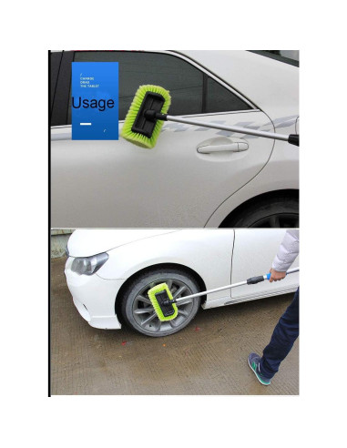 Cepillo de Lavado de Autos Forgrace 30.48 cm Verde Cerdas Suaves