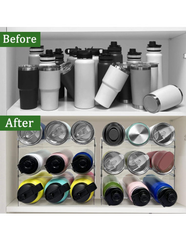 Organizador de Botellas de Agua Spaclear 12 Botellas Apilable