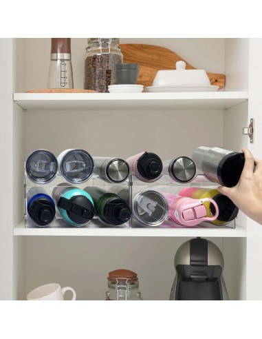 Organizador de Botellas de Agua Spaclear 12 Botellas Apilable