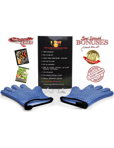 Guantes de Horno de Silicona XL Kitchen Perfection - Resistentes al Calor 2