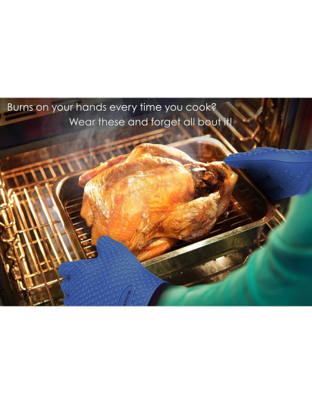 Guantes de Horno de Silicona XL Kitchen Perfection - Resistentes al Calor Guantes de Horno de Silicona XL Kitchen Perfection - Resistentes al Calor