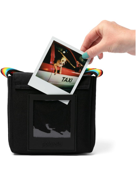 Bolsa de cámara Polaroid Now+ Negra con forro suave Bolsa de cámara Polaroid Now+ Negra con forro suave