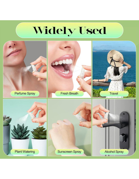 50 Mini Botellas de Spray 2ml Cotchen Recargables Transparentes 50 Mini Botellas de Spray 2ml Cotchen Recargables Transparentes