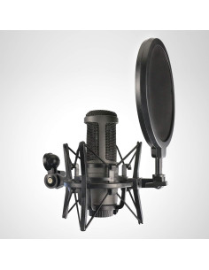 Soporte Antivibración YOUSHARES para Micrófono AT2020 con Filtro Antipop 2