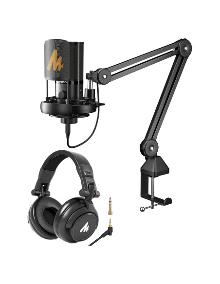 Paquete de micrófono MAONO PM450S con auriculares MH601 para PC Paquete de micrófono MAONO PM450S con auriculares MH601 para PC