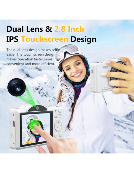 Cámara Digital Gavonde S100 4K 75MP WiFi Pantalla Táctil Cámara Digital Gavonde S100 4K 75MP WiFi Pantalla Táctil