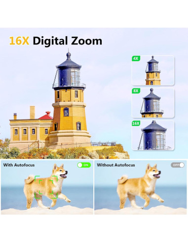 Cámara Digital Gavonde S100 4K 75MP WiFi Pantalla Táctil