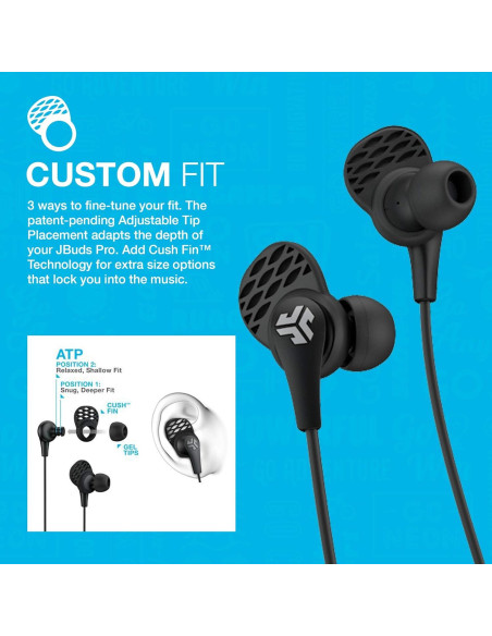 Auriculares Inalámbricos JLab JBuds Pro Bluetooth 4.1, Negro Auriculares Inalámbricos JLab JBuds Pro Bluetooth 4.1, Negro