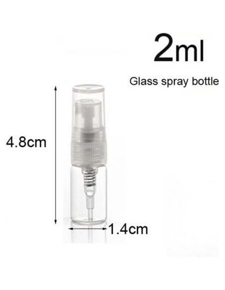 30 Mini Botellas Spray de Vidrio 2ml Elfenstall para Viaje 30 Mini Botellas Spray de Vidrio 2ml Elfenstall para Viaje