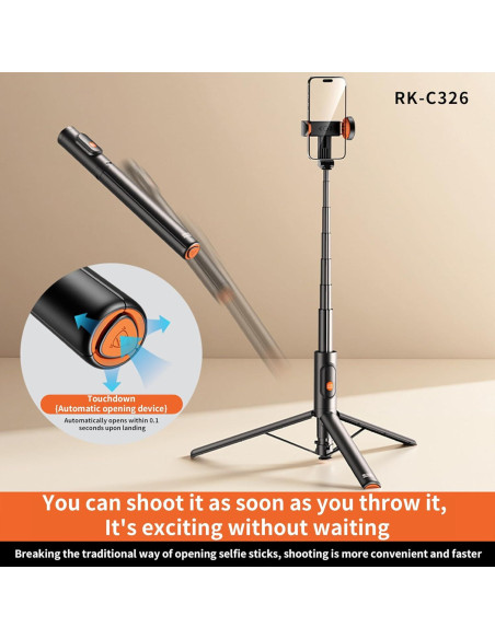 Trípode Automático para Teléfono Desiontal WS-22001-10 149.86 cm Trípode Automático para Teléfono Desiontal WS-22001-10 149.86 cm