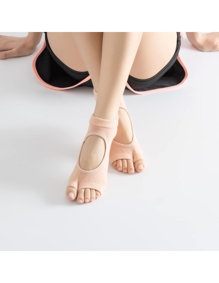 Calcetines de Yoga Antideslizantes Tabi para Mujeres - Talla Única Calcetines de Yoga Antideslizantes Tabi para Mujeres - Talla Única