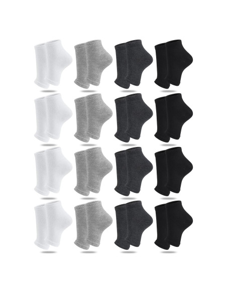 16 Pares de Calcetines de Algodón sin Dedos para Sandalias 16 Pares de Calcetines de Algodón sin Dedos para Sandalias