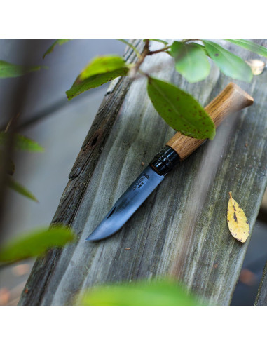 Cuchillo Plegable Opinel No 08 Estudio Negro 8.5 cm Acero Inoxidable