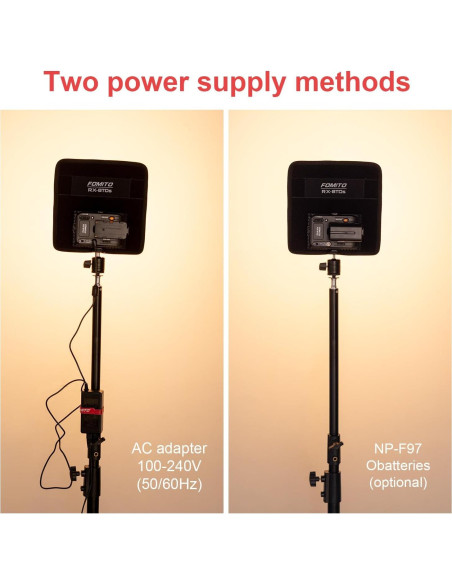 Panel de Luz LED Flexible Falconeyes RX-8TDs 2500K-6500K Panel de Luz LED Flexible Falconeyes RX-8TDs 2500K-6500K