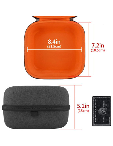 Estuche Duro Geekria para Auriculares HiFiMAN - Gris Oscuro