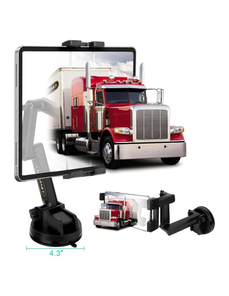 Soporte para Tableta iPad Pro 12.9" Porfortop, Ventosa 10 cm, Brazo 40 cm Soporte para Tableta iPad Pro 12.9" Porfortop, Ventosa 10 cm, Brazo 40 cm