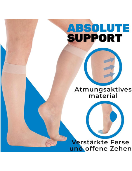 Calcetines de Compresión Mujeres Absolute Support Grande 15-20 mmHg Calcetines de Compresión Mujeres Absolute Support Grande 15-20 mmHg