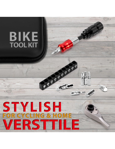 Kit de Herramientas EMERK para Bicicletas - 10 Piezas y Bolsa Kit de Herramientas EMERK para Bicicletas - 10 Piezas y Bolsa