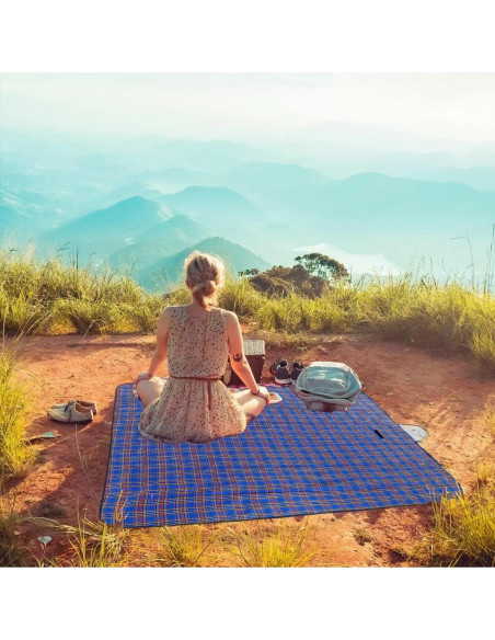 Manta de Picnic Impermeable Wind Tour 150x180 cm Azul Manta de Picnic Impermeable Wind Tour 150x180 cm Azul