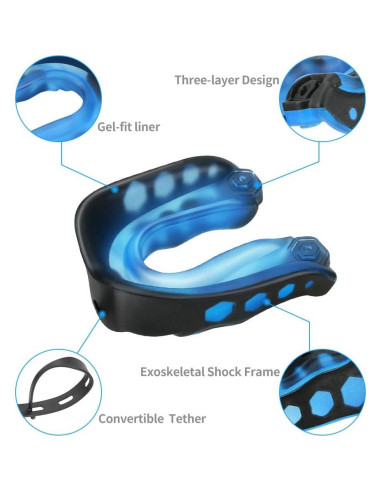 Paquete de 2 Protectores Bucales Suaves Número Uno para Deportes