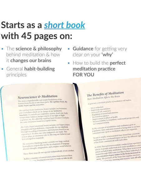 Diario de Meditación Habit Nest - Guía para Principiantes Diario de Meditación Habit Nest - Guía para Principiantes