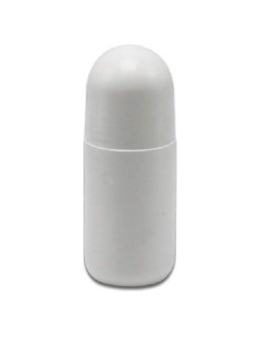 4 Botellas Vacías Rellenables Roll-on 50ml PE Blancas