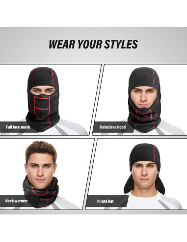 Máscara Balaclava Invierno LONGLONG a Prueba de Viento Talla Única