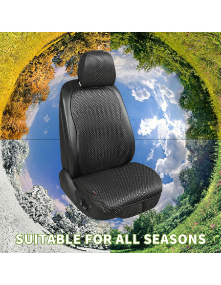 Cubierta de Asiento de Auto Newer, Protector Transpirable Negro Cubierta de Asiento de Auto Newer, Protector Transpirable Negro