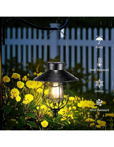 Linterna Solar Colgante Pearlstar Vintage Metal 80cm IP44 Linterna Solar Colgante Pearlstar Vintage Metal 80cm IP44