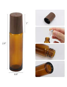 Tbestmax 12 Botellas de Vidrio para Aceite Esencial 10ml 2