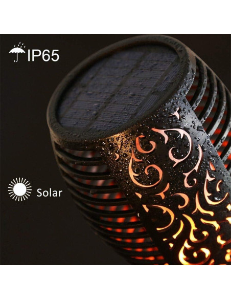 Luces Solares Walensee 4 Pack 96 LED Antorchas Danzantes Luces Solares Walensee 4 Pack 96 LED Antorchas Danzantes