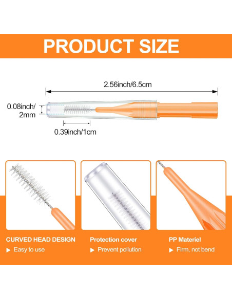 Zopeal 250 Piezas Cepillos Interdentales y Hilo Dental Zopeal 250 Piezas Cepillos Interdentales y Hilo Dental