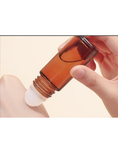 Set de 2 Botellas Roller de Vidrio Marrón 50ml ZGLUZP Set de 2 Botellas Roller de Vidrio Marrón 50ml ZGLUZP