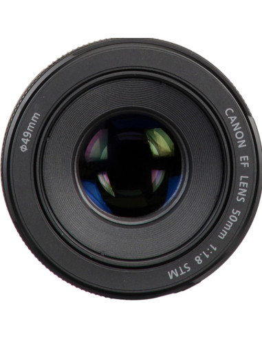 Lente Canon EF 50mm f/1.8 STM + 128GB + Filtro UV + Kit 18 Piezas