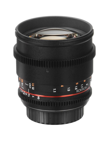 Lente Cine Rokinon 85mm T1.5 para Canon EF - Bokeh Atractivo